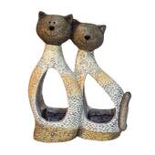 Ghiveci decorativ, doua pisicute, din ceramica