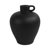 Vaza neagra din ceramica, Countryfield, in forma de ulcior