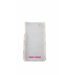 Husa Iphone 4/4S,Tally weijl,roz piersica cu imprimeu floral