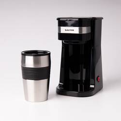 Cafetiera cu filtru si cana termica de otel, 420 ml