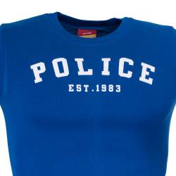 Tricou albastru POLICE albastru cu dungi
