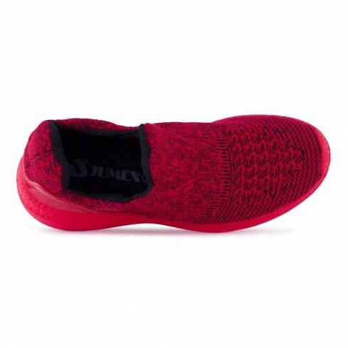 Sneakers, Jumex Collection, rosu-negru fara sireturi