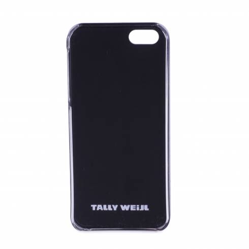 Husa iphone 5, plastic, negru cu stelute