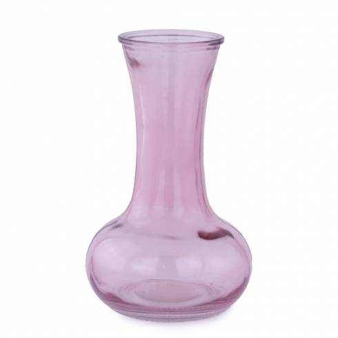 Vaza de sticla roz