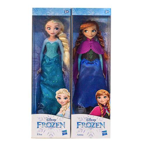 Papusa Disney Frozen, Elsa & Anna, 26 cm