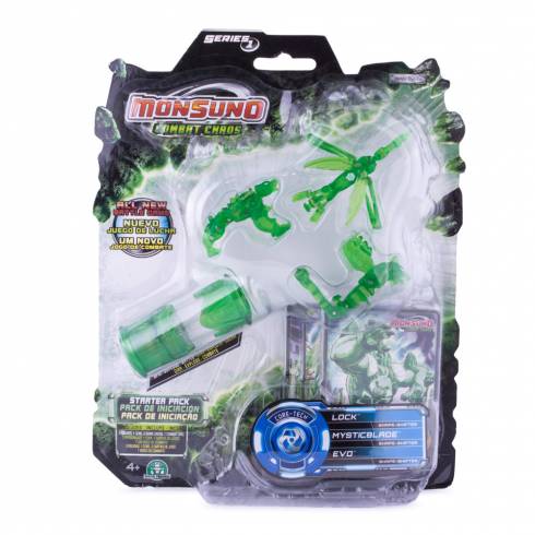 Jucarie Monsuno, combat, din plastic verde