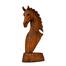 Statueta cal din lemn de suar
